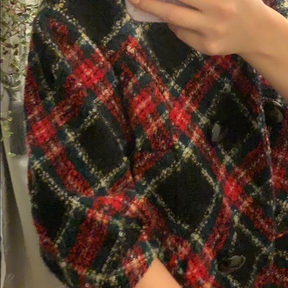 Hanii Y Tartan Cropped 3/4 Coat - Picture 3 of 8